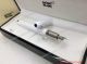 2018 Fake Montblanc M Fountain Pen White Resin Silver Clip (3)_th.jpg